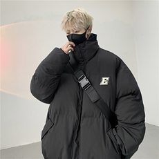 冬季新款机理感暗条纹立领棉衣加厚棉袄MY237-P105控148抖音控168，男装棉衣，电商B370