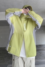 2024年夏季新款港风日系复古冰丝邹真抽绳连帽防晒衣男FS110-P50，男装防晒衣，星座313A(原308A-2)