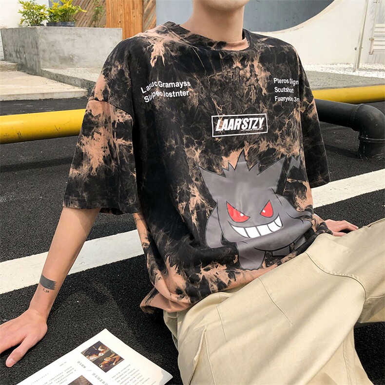 大码男式夏装圆领T恤2021新品宽松版套头百搭短袖A458A/718/P30,男装T恤,电商A458A