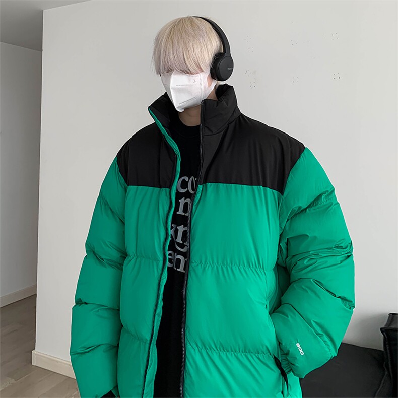 经典拼色加厚百搭棉衣外套冬季面包服 2321特P90图片