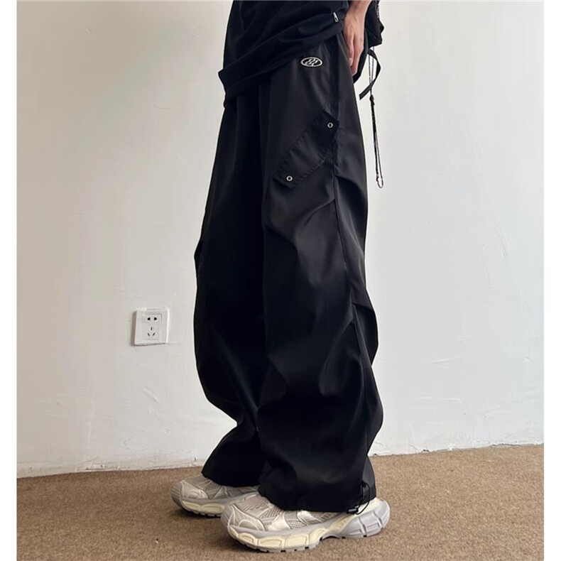 现货时尚美式薄款休闲微喇裤潮牌遛弯裤速干显瘦微喇休闲裤男女裤,男装休闲裤,星座218-1（原230）