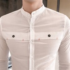 19秋款男青年英伦风衬衫韩版商务男士高端长袖衬衫102A-BF07，男装衬衫，星座419（原A233）