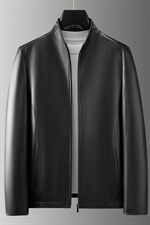 21139海宁皮衣男绵羊皮夹克外套韩版修身商务男装P750，男装皮衣，电商B360