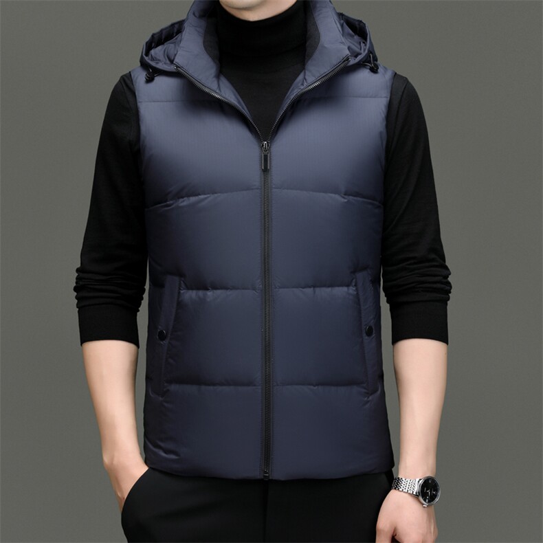 DF2377钱塘2020-2时尚休闲简约有帽冬季厚款中年男士羽绒服P148,男装羽绒服,钱塘207-2