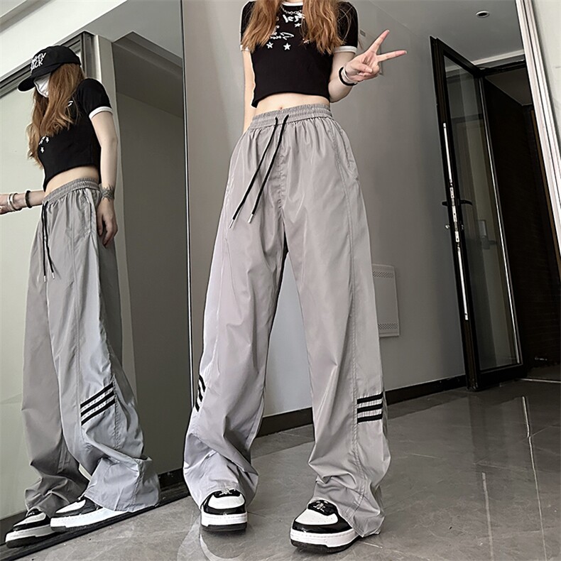 B221 美式ins街头hiphop休闲情侣宽松运动裤子 LK23117-P60 控78图片
