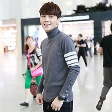 2025年秋季新款深色针织男女同款针织上衣时尚休闲通勤百搭，男装情侣装，江杉羊绒