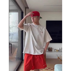 韩版高街帅气短袖衬衫男夏季薄款潮流ulzzang百搭休闲五分袖衬衣，男装T恤，星座506A
