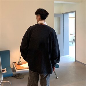 【】A003-CX1877-P55新款印花长袖T恤 港风 限78元图片