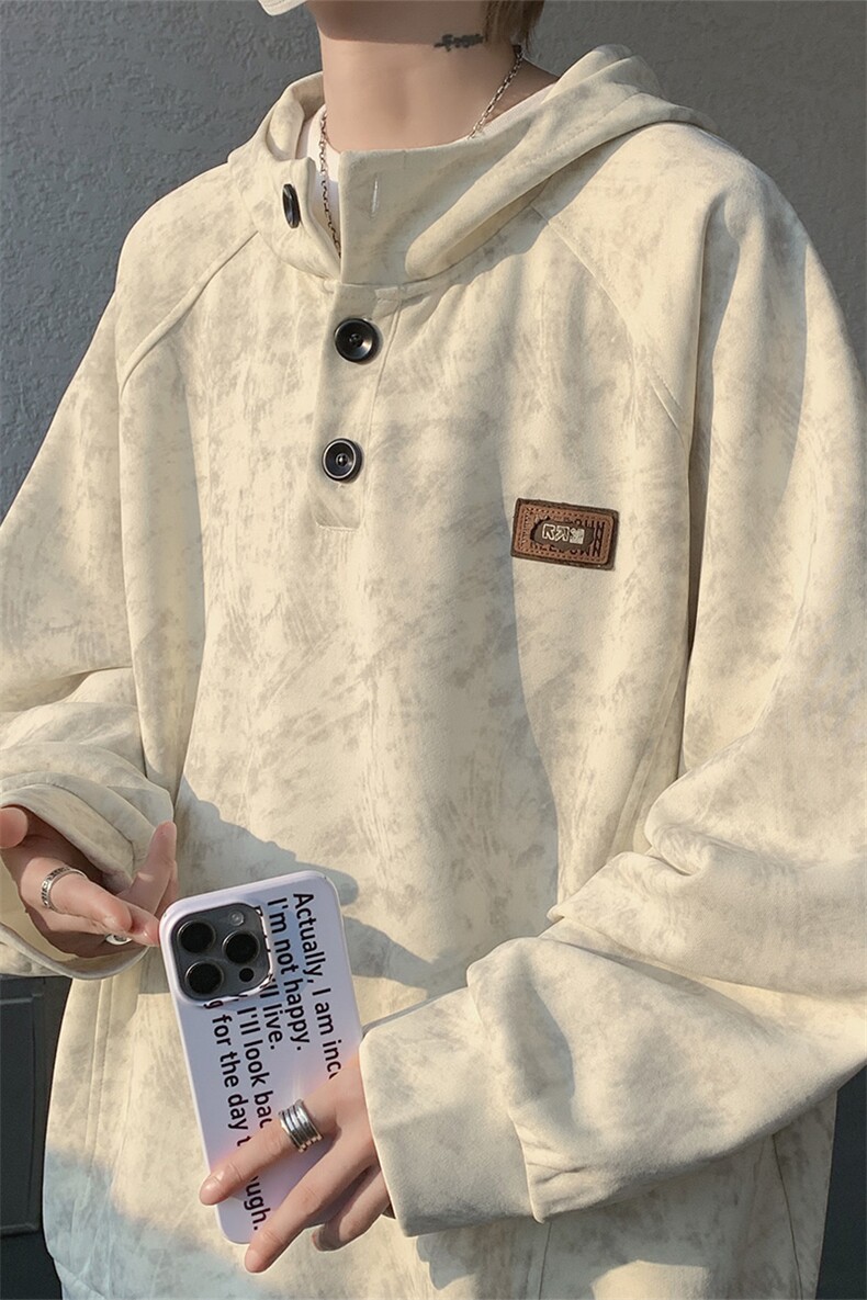 WY10199-特P45春装新款2026长袖连帽男装老钱风卫衣上衣外套,女装短外套,电商A059