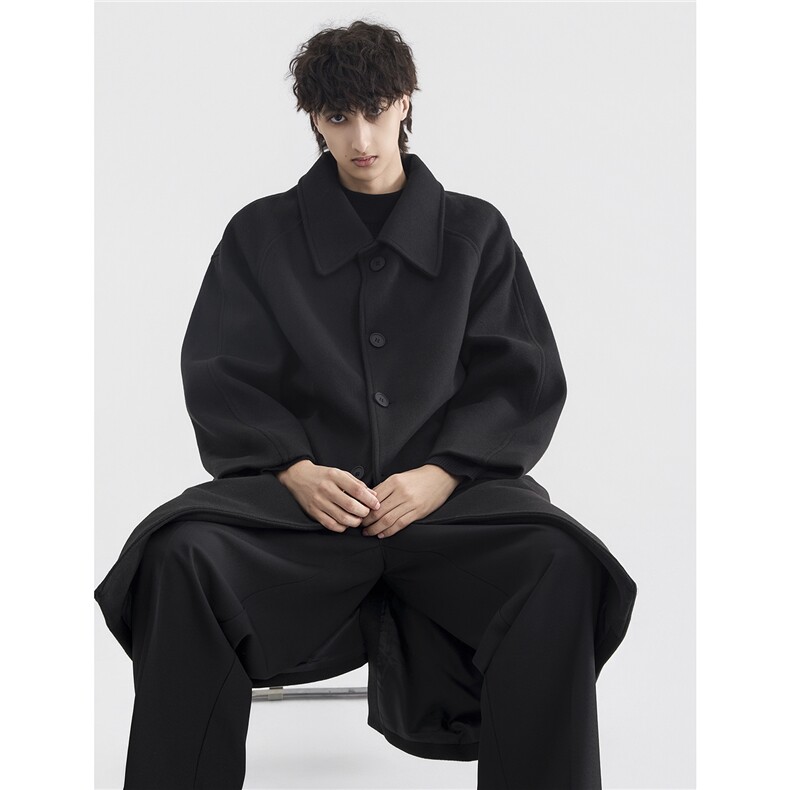 外模现货毛呢大衣男中长款冬季加厚过膝呢子外套DY18-P130控178，男装毛呢大衣，星座403（原603-1）