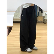加绒加厚冬款男女休闲裤保暖刺绣褶皱冲锋长裤h139P45，男装棉衣，星座1013-1