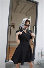 拼缝设计气质轻盈西装裙，女装西装，GN