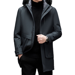 羽绒服中长款中青年男士冬季新款连帽内胆可卸休闲MSNA20659-P400图片