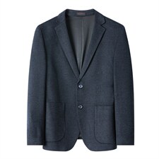 春秋季薄款西装外套男士商务休闲西服中年爸爸装宽松纯色单件上衣，男装西服，电商B212（原钱塘6029）