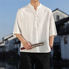 2026夏季新款风纯色T恤宽松大码CS2601，男装T恤，电商A008