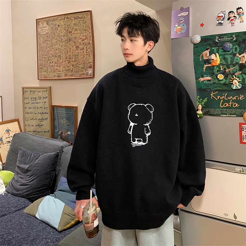 控68高领毛衣男士大码内搭毛线衣男GM45339-P45加绒款-P65,男装针织衫/毛衣,电商A040