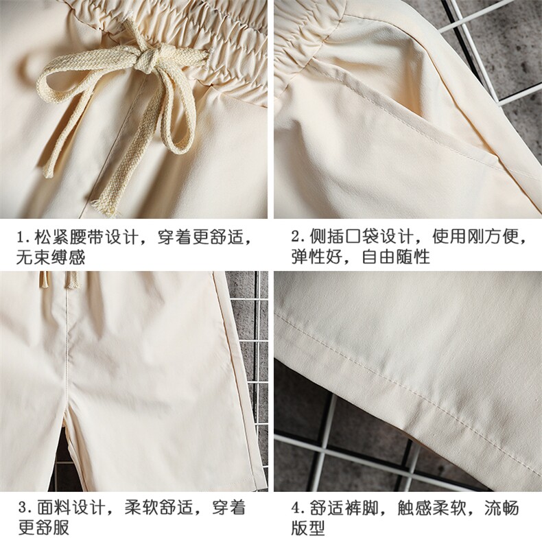 DK39099-P15港风休闲短裤男士大码运动五分裤男中裤男马裤网格,男装休闲裤,电商A040A
