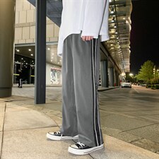 基地-K404-P45春季休闲裤男士西裤大码阔腿裤垂感直筒裤子宽松潮,男装西裤,电商B280-1（原A049）