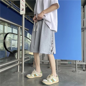 流行ins直筒时尚休闲裤夏季宽松型五分运动裤CK38P28图片