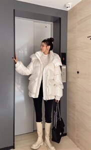 你别走～新款欧版带帽面包服图片