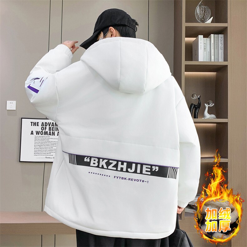 男士外套青年男冬季加绒加厚夹克外套帅气保暖棉衣男L8756-P93,男装夹克,星座310B-3