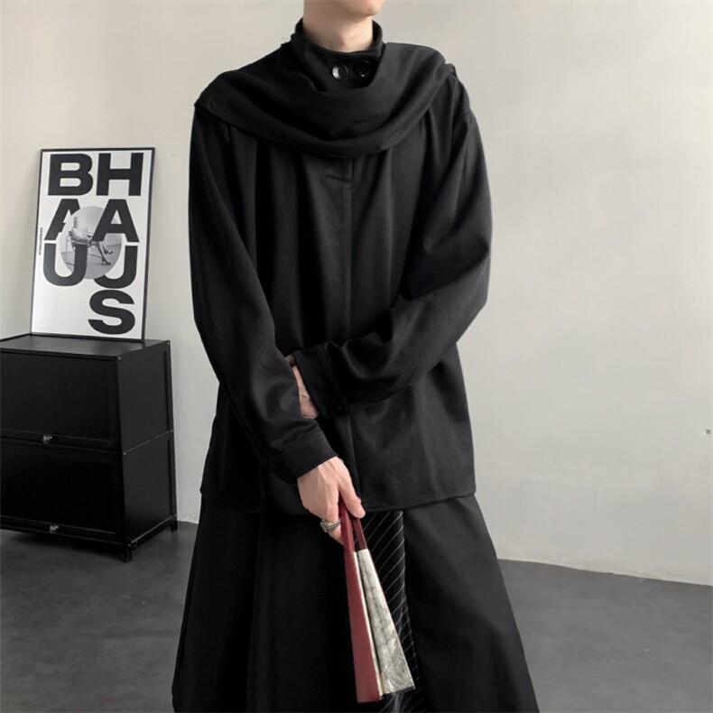 2025秋装新款 山本风格 麂皮绒卫衣打底衫 个性款 潮流 WY851-P50图片