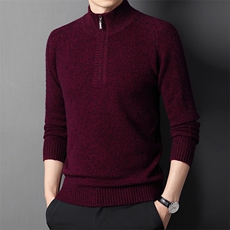 CM12310钱塘2020-2冬季厚款商务休闲简约中年男士羊毛衫P180，男装针织衫/毛衣，钱塘207-2