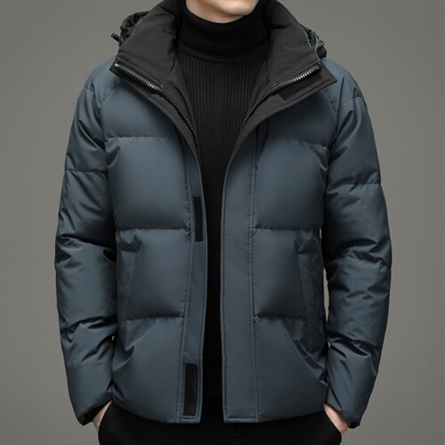 冬季新款脱卸帽羽绒服中青年男装加厚保暖纯色外套XXH9902-P270,男装羽绒服,电商B212（原钱塘6029）