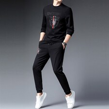 CA9831钱塘2020-2春秋新款时尚休闲百搭中青年男士套装P152，男装休闲套装，钱塘207-2