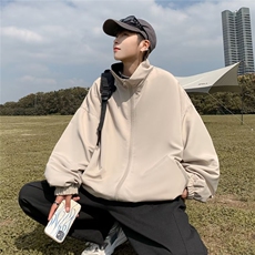 春秋外套男韩版潮流帅气ins潮牌港风百搭设计感宽松夹克F042-P58，男装夹克，星座1008-2