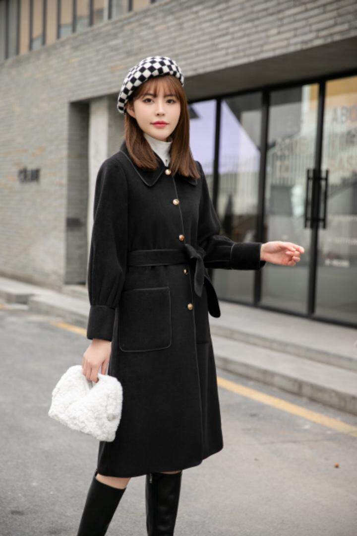 冬装新款：双面羊绒大衣中长款M一X乚，其它，拉思维加丝