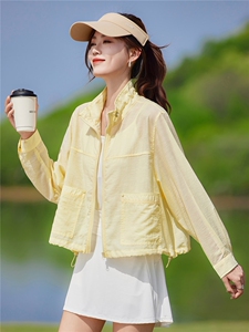 现货2026夏季新款轻薄透气时尚宽松休闲莱赛尔常规夏季女士短外套图片