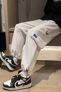 ！21春季新款百搭潮流工装卫裤男士宽松休闲裤子K2023P50图片