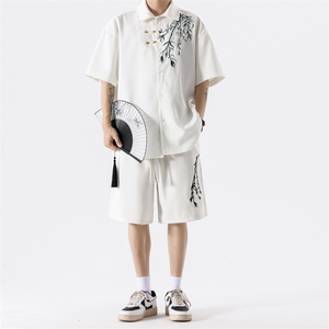 量大优 供视频 冰丝风刺绣短裤 DK18 m-5XL 特P25图片