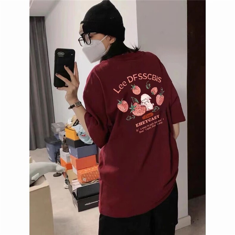T0686-P25卡通纯棉印花草莓短袖学院风学生上衣,男装T恤,星座617A-2