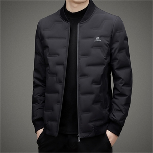 秋冬立领羽绒服男士潮流休闲棒球服青年外套轻薄保暖高端上衣男装图片