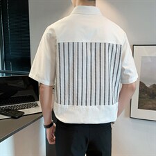 polo衫男短袖t恤潮流半袖夏季翻领上衣潮牌青少年体恤PL0383-P38，男装Polo衫，星座308B-2
