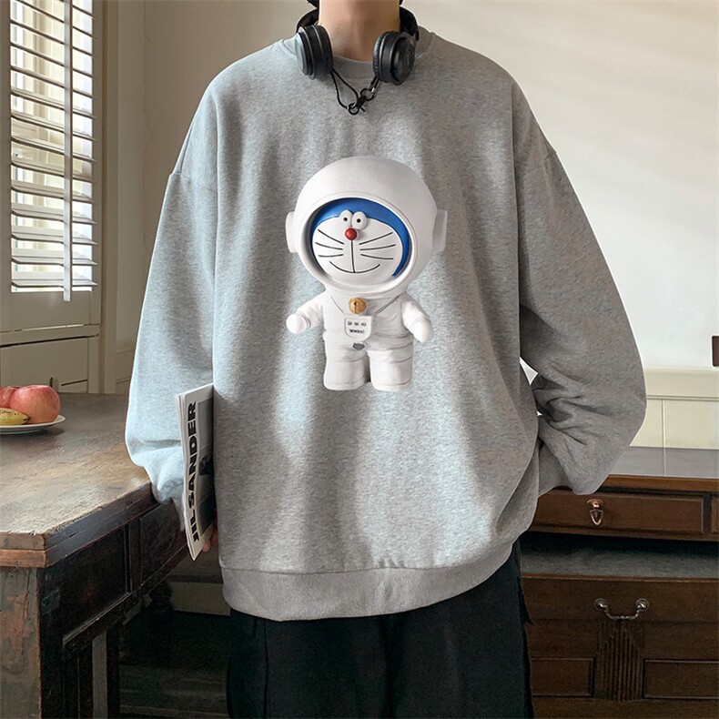 圆领卫衣男大码加厚加绒长袖t恤男S6233-P28加绒款-P33,男装卫衣,电商A040