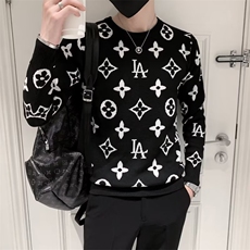 网红痞帅圆领毛衣男韩版修身精神保暖针织衫秋冬季上衣服S216，男装针织衫/毛衣，星座1116A-2（原606A-1）