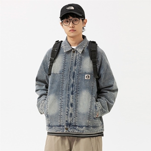 2026春季新款男装日系潮牌宽松牛仔外套休闲夹克JK576-F139图片