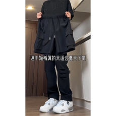 特批25夏季薄款美式运动短裤男锦纶97%其他3%，男装牛仔裤，电商基地A086