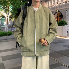 美式水洗PU皮外套男款春秋潮牌宽松飞行员皮衣夹克JK206-P85，男装夹克，星座308B-2