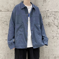 春秋季百搭休闲宽松灯芯绒夹克男士JK153-P60，男装夹克，星座1204