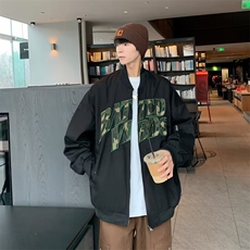 春秋拼色棒球服男女宽松夹克衫潮牌帅气休闲学生外套JK01053-P63，男装夹克，星座308B-1