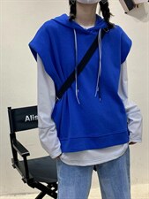 卫衣马甲百搭款，女装卫衣/绒衫，Alissa Lin