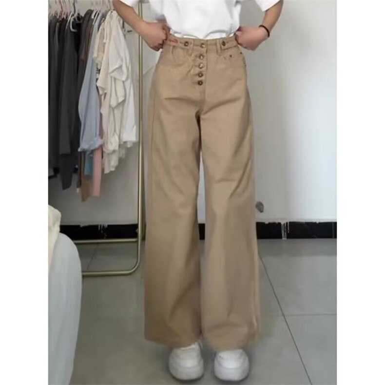 新款美式高街cleanfit直筒牛仔裤女高级感百搭阔腿裤LB51099-P53,男装牛仔裤,星座1008