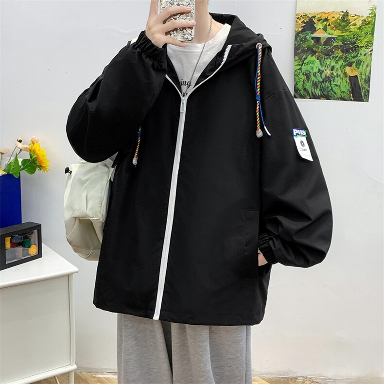 秋季美式街头潮流格子拼接棒球服外套男宽松夹克上衣潮JK0621-P70,男装夹克,星座308B-1