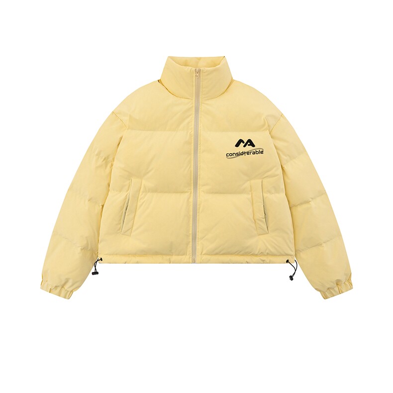 新款平铺秋冬字母印花面包服时尚立领棉服A247-MY504 特批85控118图片