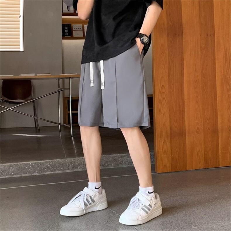 夏季休闲西装短裤男士运动宽松直筒五分裤子西裤中裤潮流QD03-P25，男装西裤，星座1008