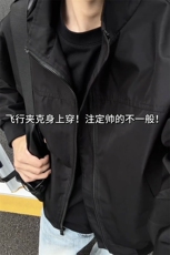 [网图]美式短款工装外套冲锋衣飞行夹克男5Q4040-TP3568，男装夹克，电商A102